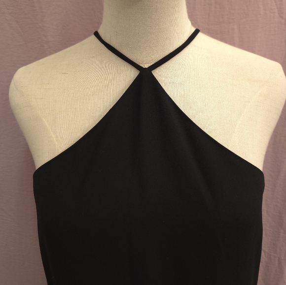 GUESS by Marciano Women's Cosmo Gold Stud Open-Back Halter Tank- Black- L NWT - Picture 6 of 12